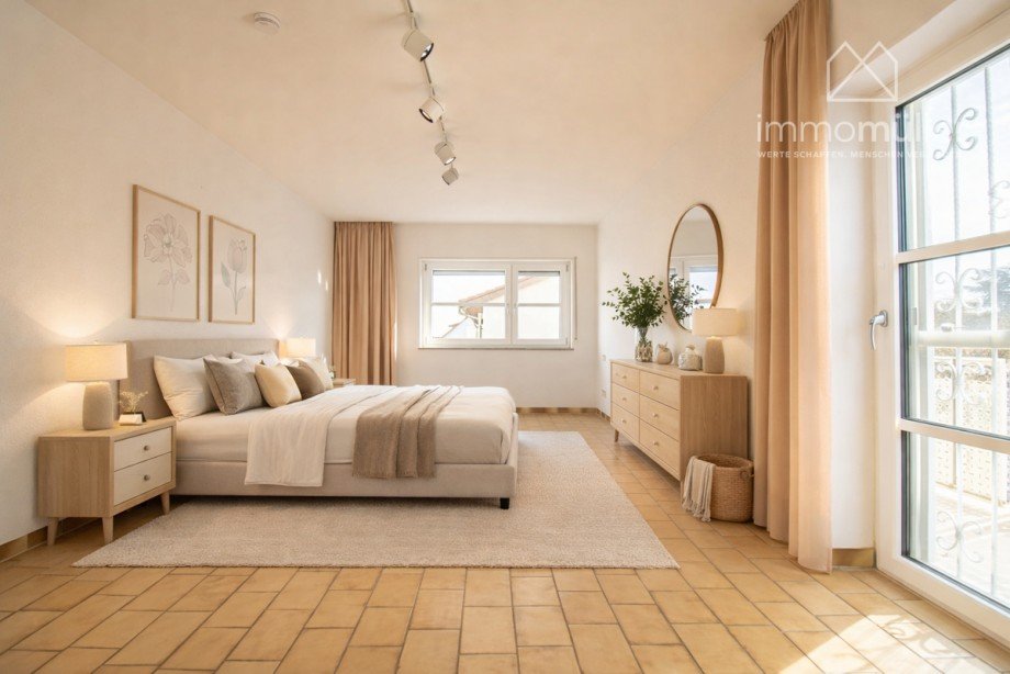 Virtual Staging - Schlafen Einfamilienhaus Gr�nstadt