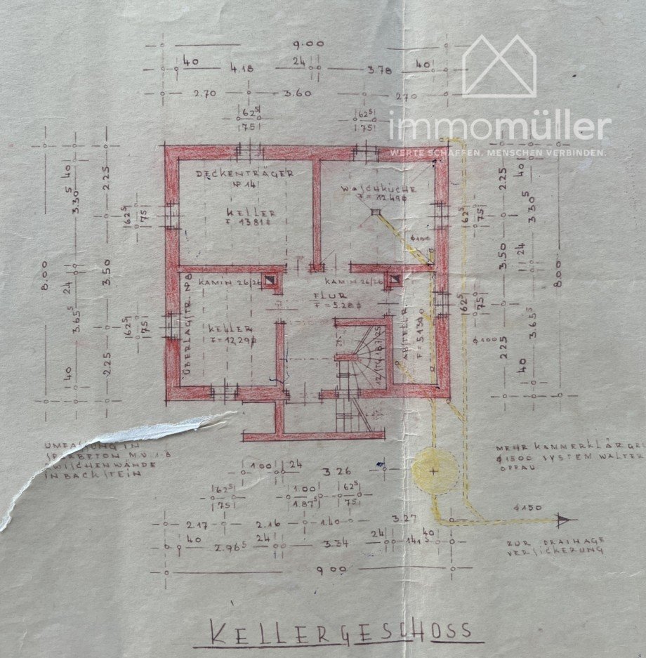Kellergeschoss Einfamilienhaus Einselthum