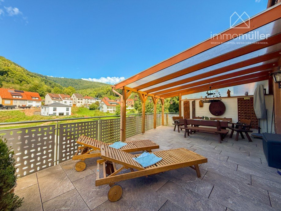 Terrasse Doppelhaush�lfte Lindenberg