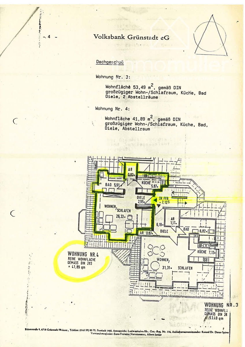 WE 4 Dachgeschosswohnung Bockenheim