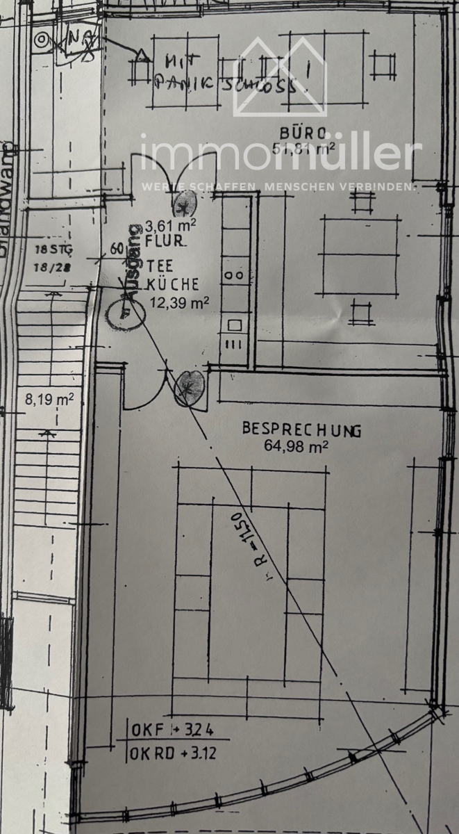 Grundriss B�rofl�che Eisenberg