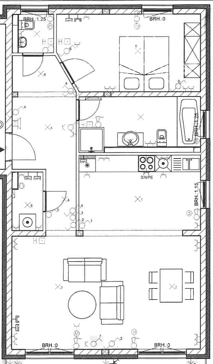 Grundriss WE 10 Etagenwohnung Gr�nstadt