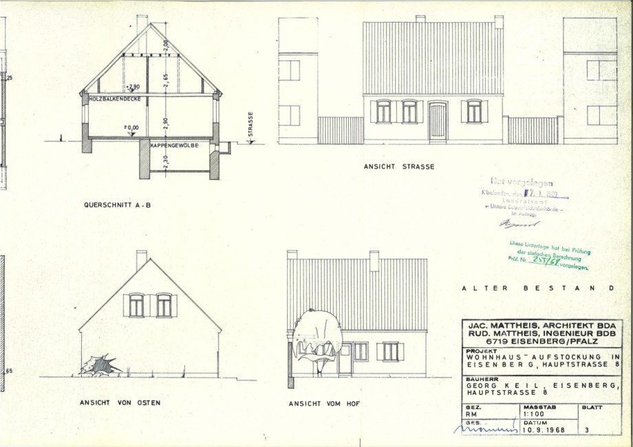 Grundriss EG + Ansicht_Seite_2 Einfamilienhaus Eisenberg