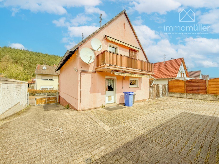 R�ckansicht Einfamilienhaus Altleiningen