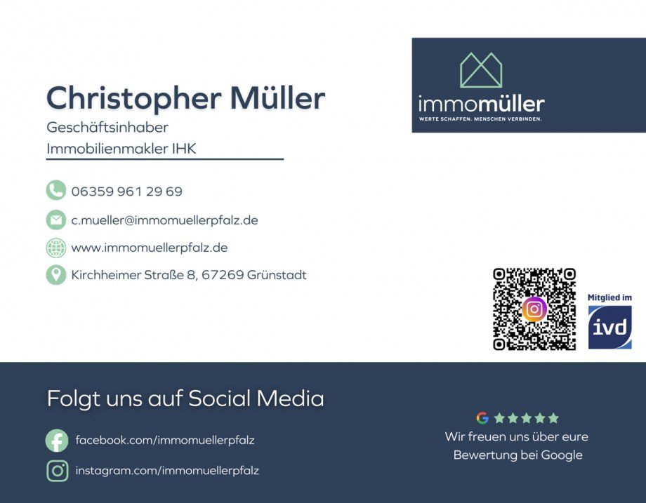 Visitenkarte Christopher Einfamilienhaus Gr�nstadt - Sausenheim