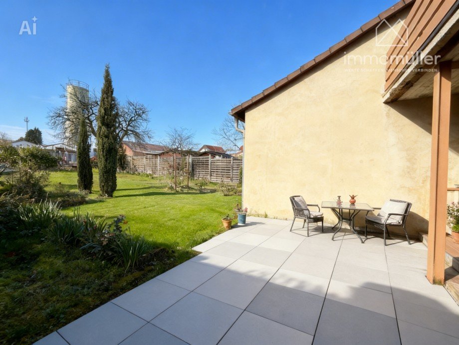 Virtuelle Staging // TERRASSE Einfamilienhaus Eisenberg