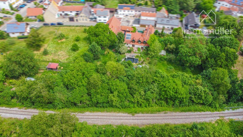 Drohnenaufnahme Bauernhaus Harxheim-Zellertal