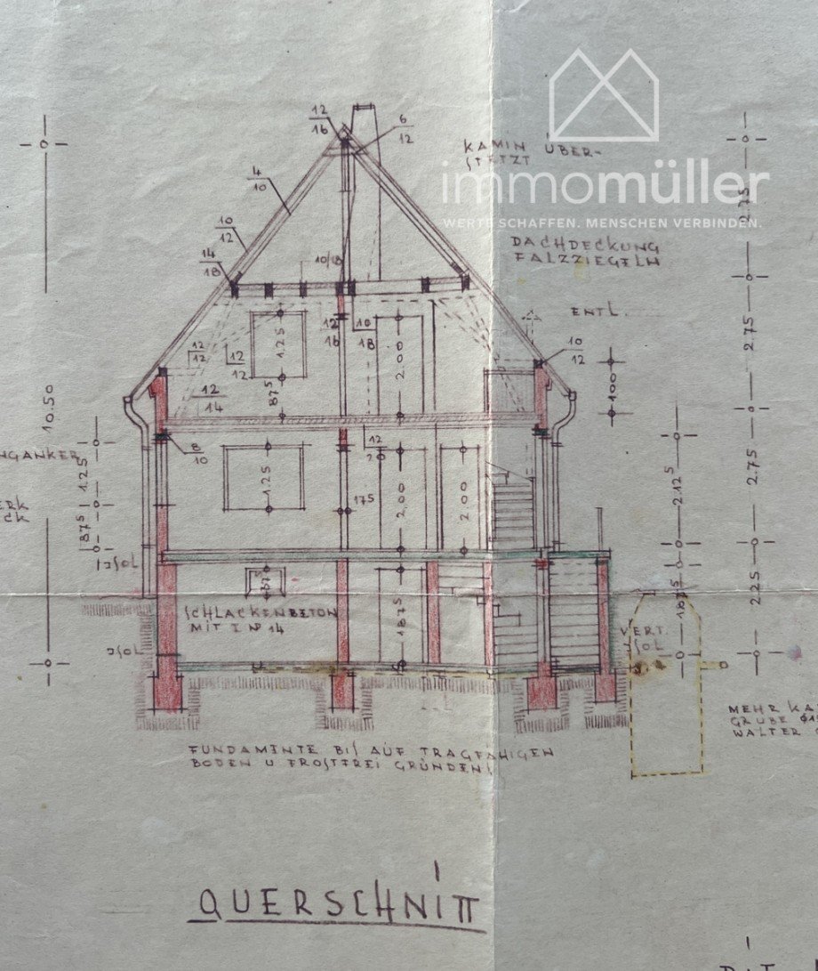 Querschnitt Einfamilienhaus Einselthum