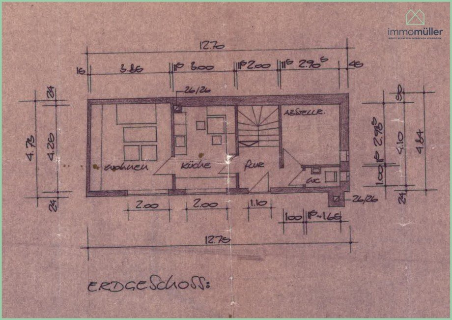 Grundriss EG Einfamilienhaus Weisenheim am Berg