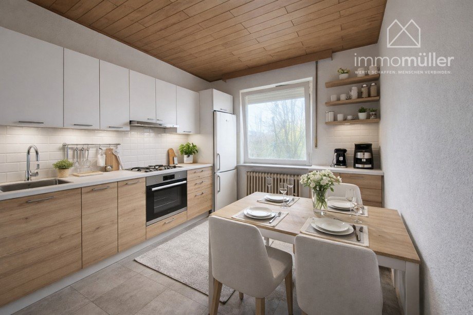 Beispiel K�che Reihenendhaus Steinborn - Eisenberg (Pfalz)