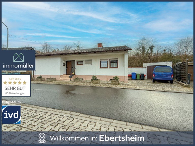 Titelbild Ebertsheim Einfamilienhaus Gepflegter Bungalow mit Garage in guter Lage von Ebertsheim.