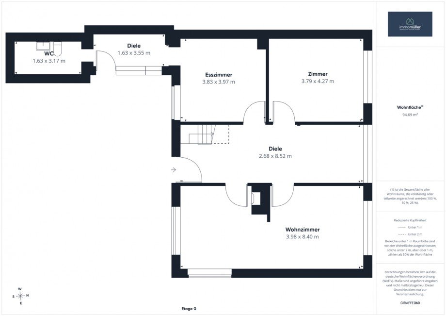 Grundriss EG Bauernhaus Fl�rsheim-Dalsheim