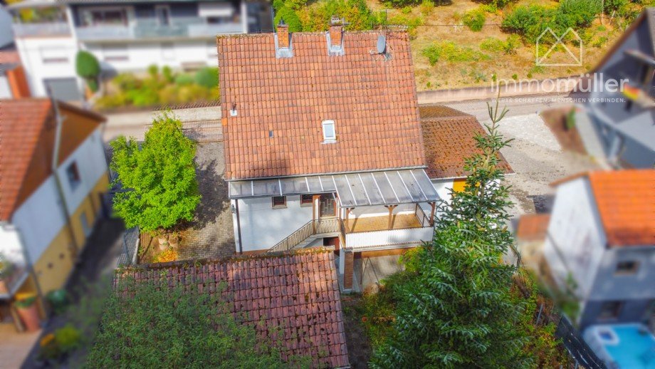 R�ckansicht Einfamilienhaus Altleiningen