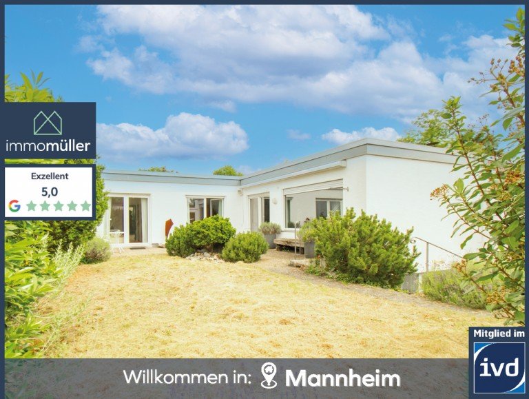 Titelbild Mannheim / Vogelstang Bungalow Gro�z�giger Winkelbungalow mit ELW, Garten, Garage und hochwertiger Ausstattung in ruhiger Lage!