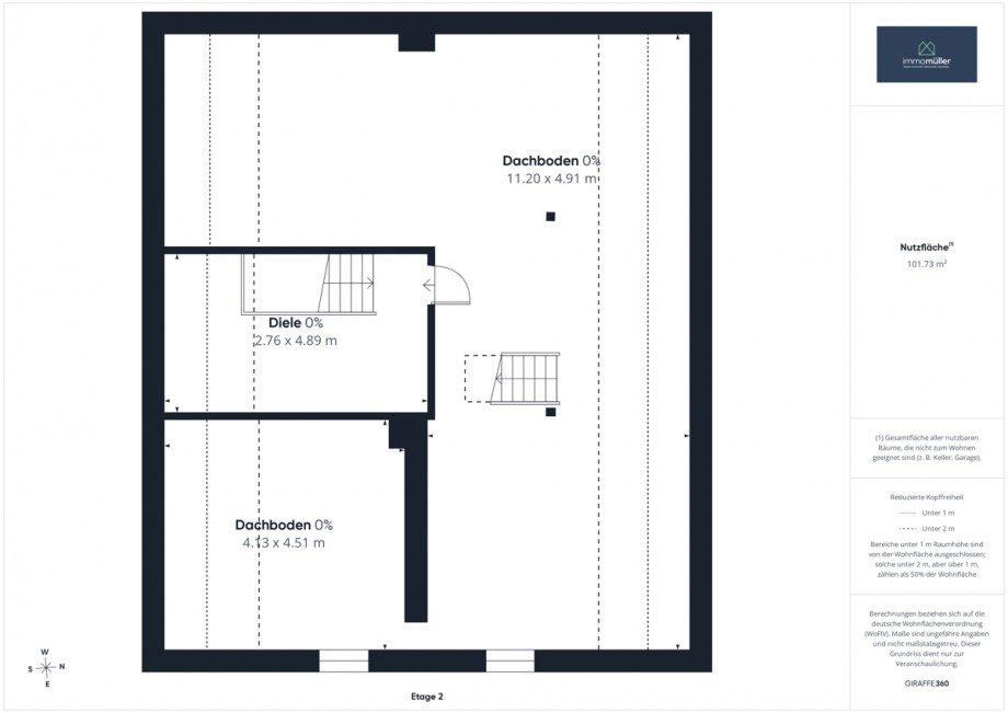 Grundriss DG Bauernhaus Fl�rsheim-Dalsheim
