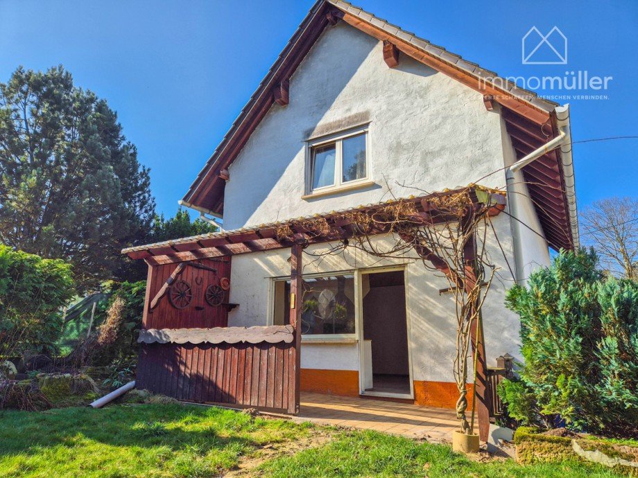 R�ckansicht Einfamilienhaus Carlsberg