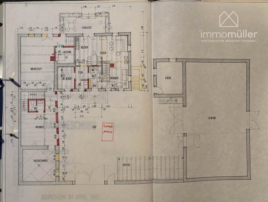 Grundriss EG Gesamt Bauernhaus Harxheim-Zellertal
