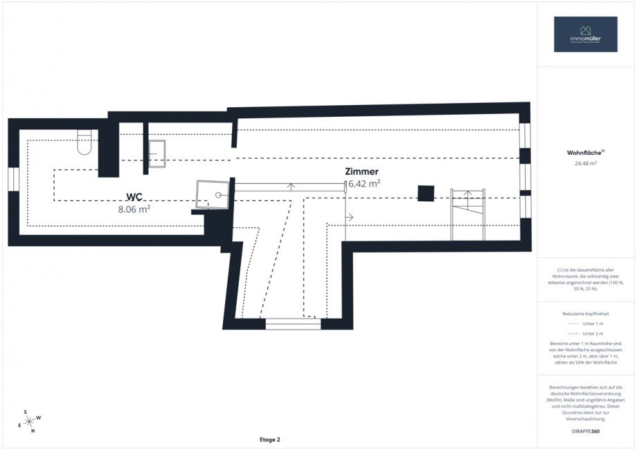 Grundriss Haupthaus DG Bauernhaus Harxheim-Zellertal
