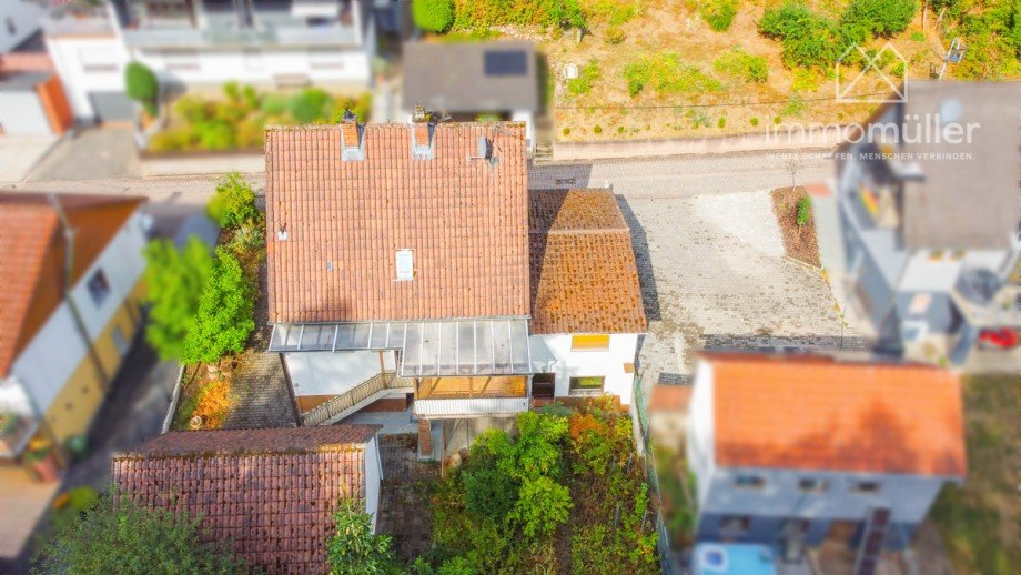 R�ckansicht Einfamilienhaus Altleiningen