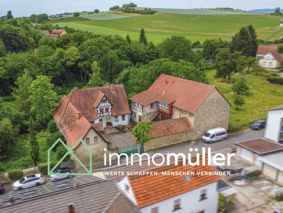 Hausansicht Bauernhaus Harxheim-Zellertal