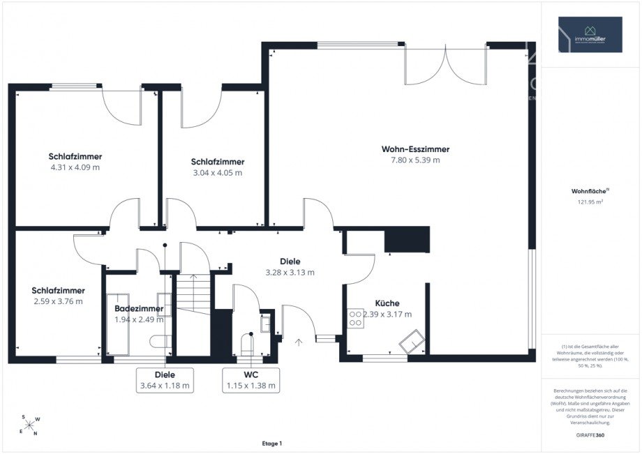 Grundriss EG Bungalow Albisheim (Pfrimm)