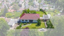 Luftaufnahme 3 Exklusiver Bungalow mit ELW, Panoramablick & park�hnlichem Grundst�ck in Bestlage von Eisenberg