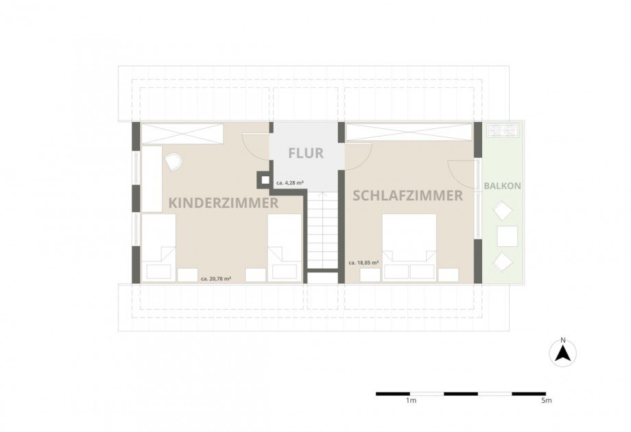 Grundriss OG Einfamilienhaus Kirchheim an der Weinstra�e