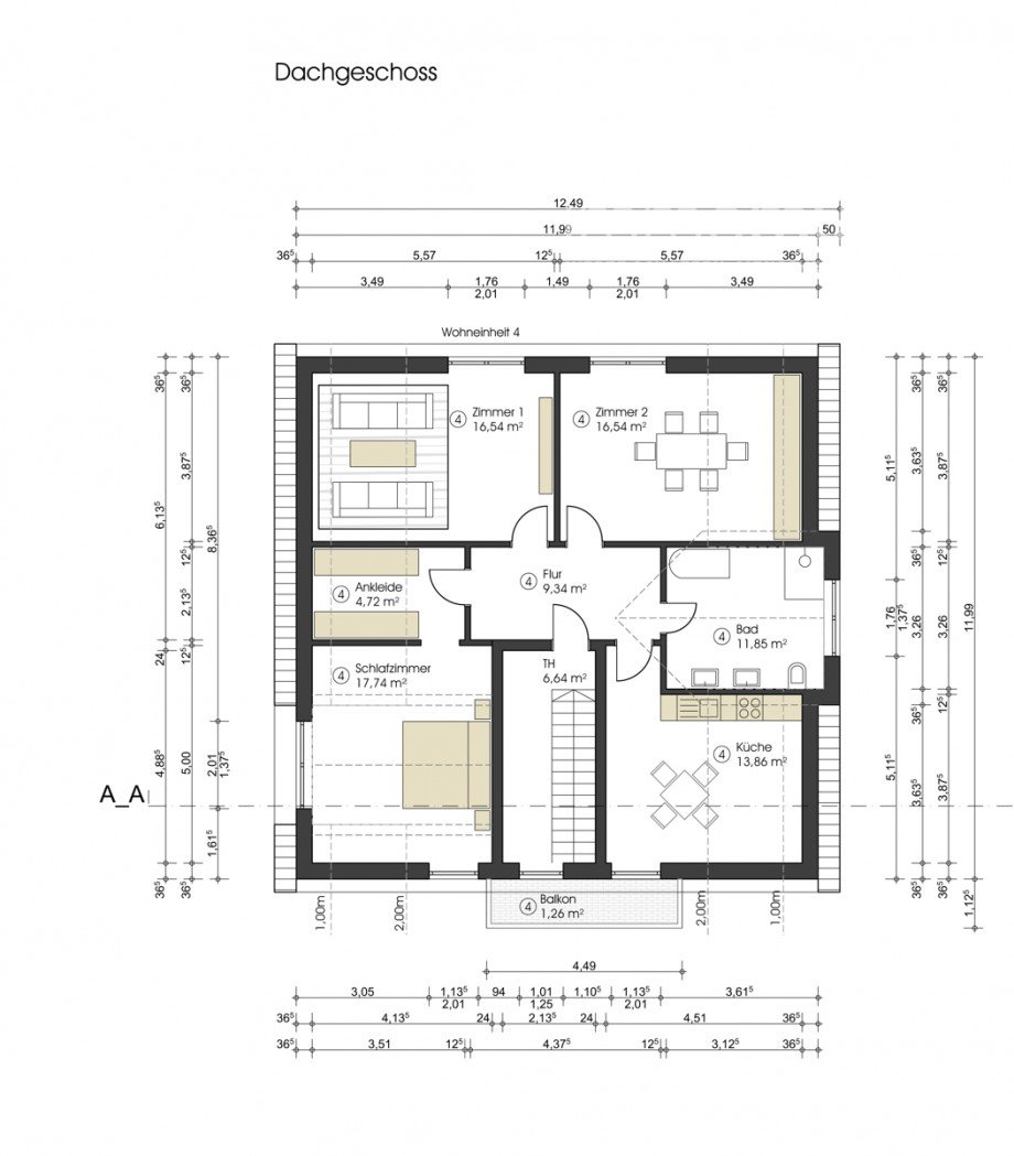 DG Dachgeschosswohnung Gr�nstadt
