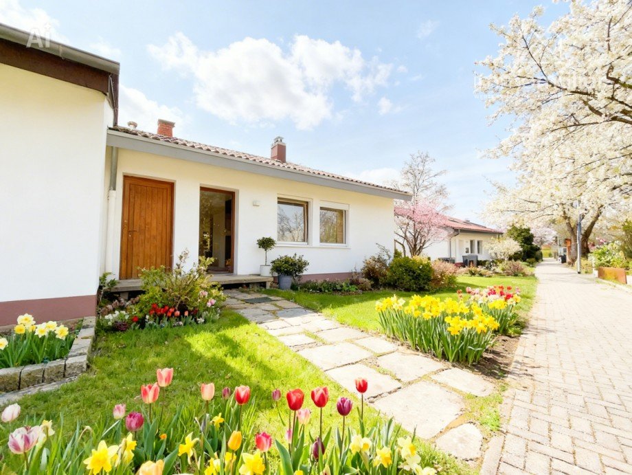 Beispiel Front Reihenendhaus Steinborn - Eisenberg (Pfalz)