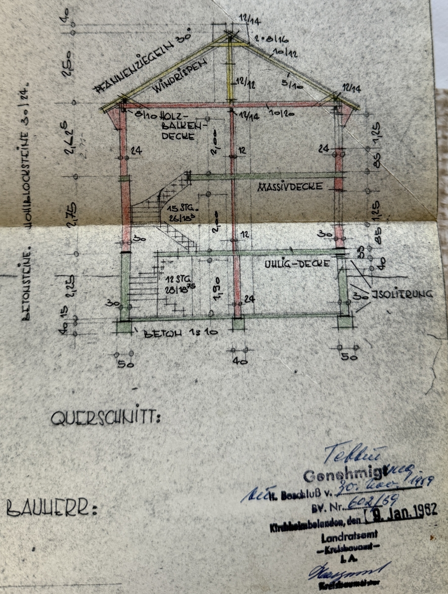 Schnitt Einfamilienhaus Bolanden
