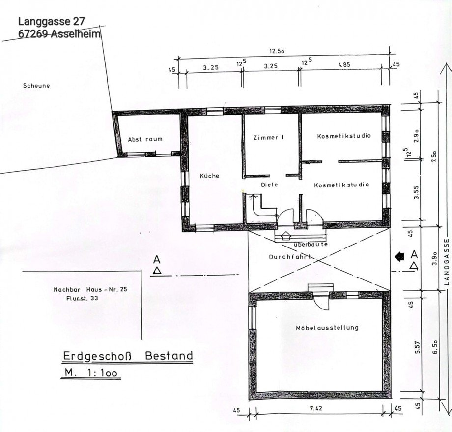 Grundriss EG Haus Gr�nstadt