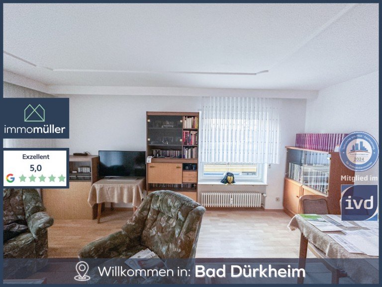 Bad D�rkheim Expose Bad D�rkheim Etagenwohnung Kapitalanlage! Vermietet 2ZKB Wohnung mit Balkon in zentraler Lage von Bad D�rkheim.