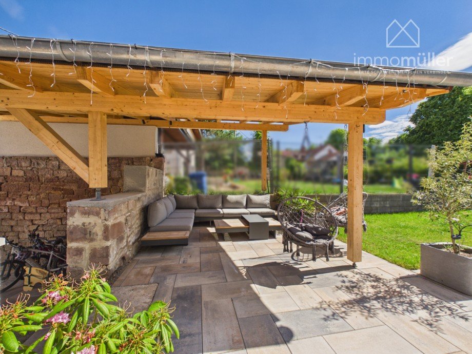 �berdachte Terrasse Einfamilienhaus Ebertsheim