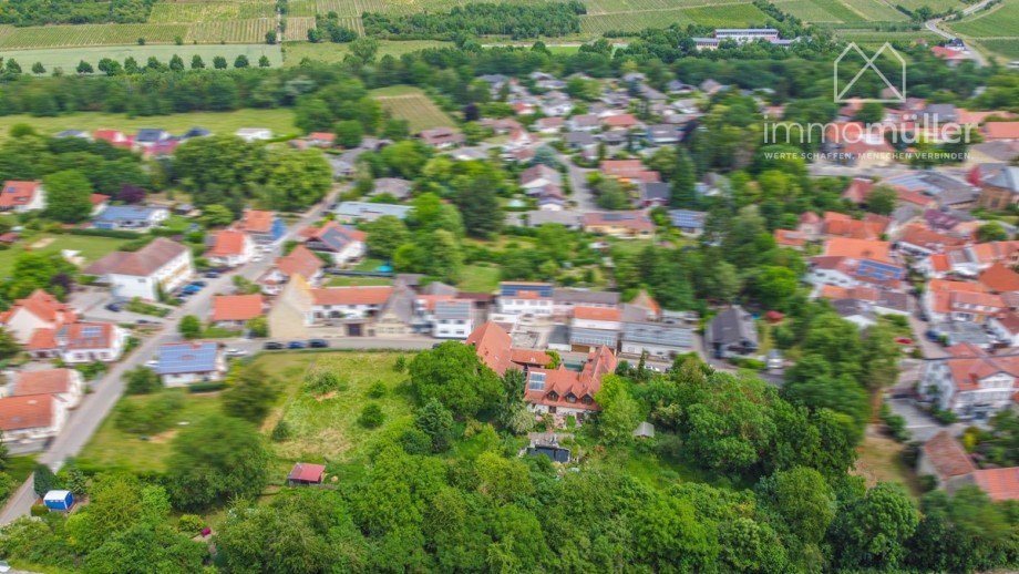 Drohnenaufnahme Bauernhaus Harxheim-Zellertal