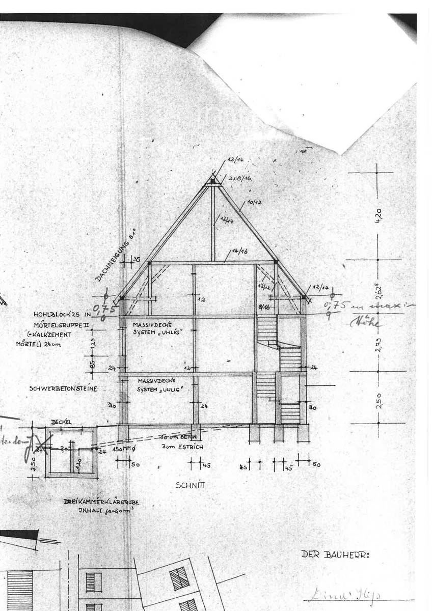 Schnitt Einfamilienhaus Bolanden