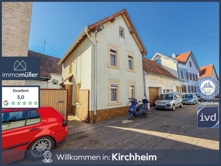 Titelbild Kirchheim an der Weinstra�e Einfamilienhaus Schn�ppchenj�ger aufgepasst! Sanierungsbed�rftiges EFH mit Scheune in Kirchheim!