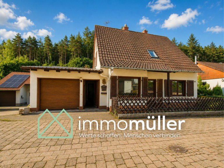 Hausansicht Altleiningen Einfamilienhaus Wohnhaus in direkter Waldrandlage - Sanierungsprojekt mit Ruhe & Naturn�he pur in H�ningen
