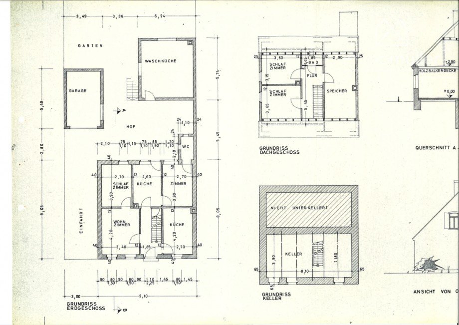 Grundriss EG + Ansicht_Seite_1 Einfamilienhaus Eisenberg