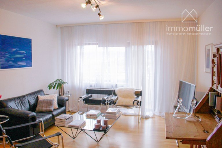Wohnen Gr�nstadt Etagenwohnung WEITBLICK IN DIE RHEINEBENE!