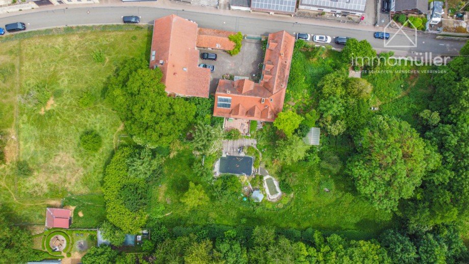 Drohnenaufnahme Bauernhaus Harxheim-Zellertal