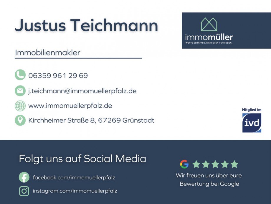 Visitenkarte Justus Einfamilienhaus Altleiningen
