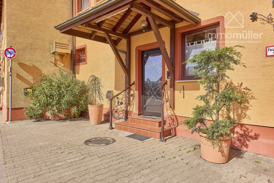 Eingang Pension Haus Bockenheim