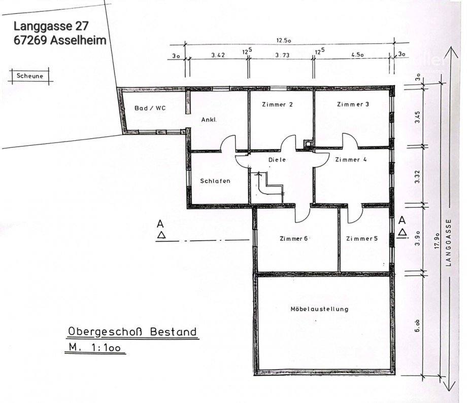 Grundriss OG Haus Gr�nstadt