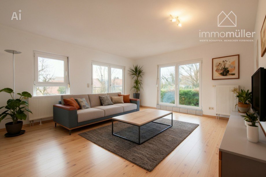 Virtual Staging Wohnen EG Doppelhaush�lfte Ebertsheim