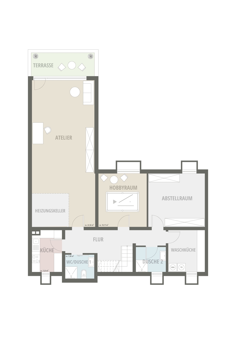 UG Bungalow Mannheim / Vogelstang