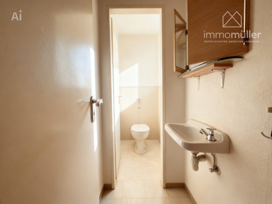 Beispiel WC Reihenendhaus Steinborn - Eisenberg (Pfalz)