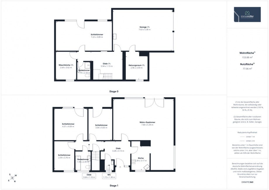 Grundriss Gesamt Bungalow Albisheim (Pfrimm)